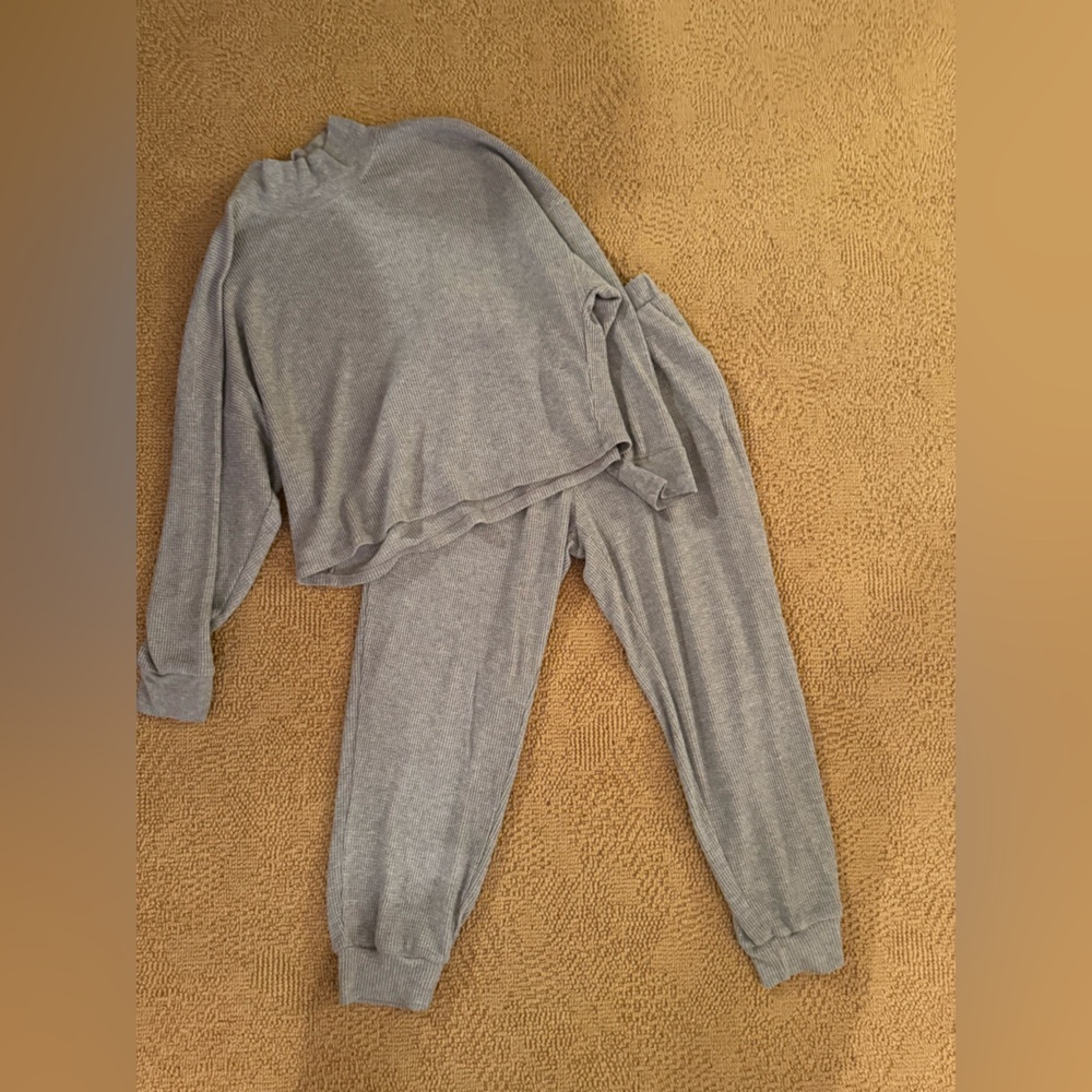 Abercrombie Waffle Jogger Set